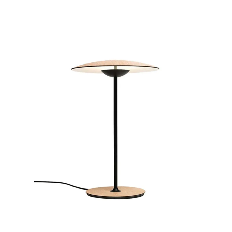 Nordic Wrought Iron Black Painted Rod Base with Bamboo Hat Shade E27 LED Table Lamp Plug in Type Bedroom Bedside Lamp Led Lampen 2 Nordic Wrought Iron Black Painted Rod Base with Bamboo Hat Shade E27 LED Table Lamp Plug in Type Bedroom Bedside Lamp Led Lampen 2