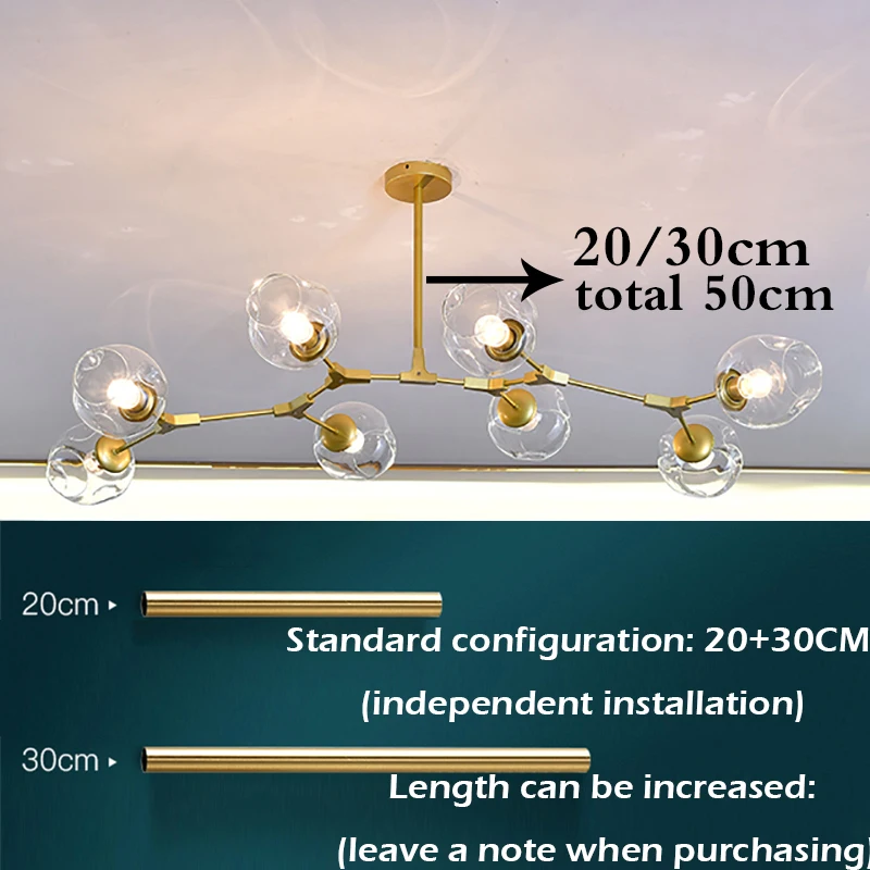 Modern Glass LED Chandelier Ball Lighting Lustre for Living Room Villa Bedroom Pendant Lamp Indoor Decoration Kitchen Fixtures 5 Modern Glass LED Chandelier Ball Lighting Lustre for Living Room Villa Bedroom Pendant Lamp Indoor Decoration Kitchen Fixtures 5
